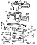 Genuine Mopar Steering Column Cover 1JW76XDVAD. Fixed Price $27.42.