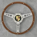 16" Wood Steering Wheel For 1959-1964 Porsche 356B/C/SC & 1965-1969 912 Rallye. Fixed Price $450.00.