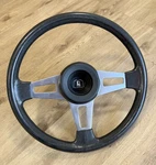 Vw Golf MK1 Gti Genuine Wolfsburg Black Steering Wheel 171419091F. Fixed Price $521.77.