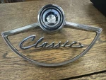 Amc Rambler Chrome Steering Wheel Horn #3175389 Pre-owned & Classic Emblem. Fixed Price $60.00.