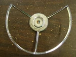 Oem Ford 1957 Fairlane Power Steering Wheel Horn Emblem Ornament Trim. Fixed Price $179.00.