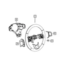 Genuine Mopar Steering Wheel 5MA461L9AA. Fixed Price $258.73.