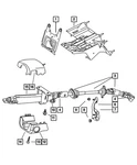 Genuine Mopar Steering Column Shroud 1CA79DX9AD. Fixed Price $42.33.