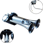 12V Compact Vehicle Air Horn Chrome Finish Fermata 126DB. Fixed Price $65.00.