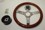 New 13.5" Wood Steering Wheel & Hub Adaptor Triumph Spitfire 1977-80. Fixed Price $259.95.