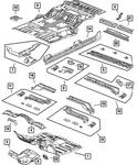 Genuine Mopar Steering Column Reinforcement 55364028AA. Fixed Price $12.83.