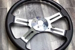 Steering Wheel & Hub Kit: 18" Chrome Dual Classic Polyurethane (kenworth More). Fixed Price $161.61.