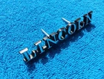 Nos Ford Lincoln Continental Emblem Script New Chrome And Black Mark V Towne Car. Fixed Price $49.99.