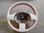 12-19 Fiat 500E Steering Wheel White & Red Leather P1VN07LW9AE. Fixed Price $50.00.