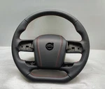 2022 Volvo FH4 Steering Wheel Truck Flat New Leather Red Stitch. Fixed Price $1495.00.