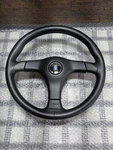 Jdm Nardi Gara Steering Wheel Leather Black Universal Porsche Bmw E30 E32 Used. Fixed Price $478.50.