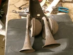 1939 Packard SU8 Super Horns Set Of (2) With Bracket. Fixed Price $122.50.
