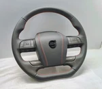 2022 Volvo FH4 Steering Wheel Truck Flat New Leather Red Stitch +buttons. Fixed Price $2049.00.