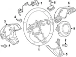 Genuine Mazda Steering Wheel TK48-32-982-02. Fixed Price $506.28.