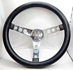 Rat Rod 13" Steering Wheel Chrome + Black Foam Deep Dish 3-3/4" Superior ?. Fixed Price $47.50.