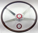 1964 Gto Steering Wheel Four Spoke Wood Grain Rim Pontiac Catalina Grand Prix. Fixed Price $3361.39.