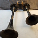 Vintage 1942 Desoto Autolite Car Horn Double W/ Trumpet HW4201 & HW4202. Fixed Price $19.99.