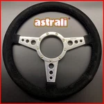 14" Morris Minor Alcantara Steering Wheel & Boss Kit - Horn The Stalk Only. Fixed Price $120.83.