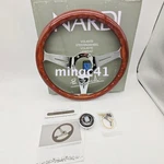 New Nardi Classic 360MM Mahogany Wood Steering Wheel With Silver Chrome Finish. Fixed Price $99.00.