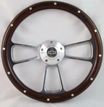 Vintage Chevy Pick Up Truck Wood & Chrome Steering Wheel Adapter 1948 -1959. Fixed Price $232.99.