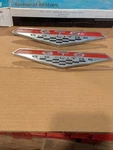 B4 Nos Gm 1964-1968 Pontiac Gto 6.5 Litre Fender Emblem Rocker Panel Badges Pair. Fixed Price $180.00.