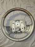 2006-2011 Lincoln Town Car Grey Leather & Wood Grain Steering Wheel. Fixed Price $115.00.