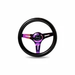 Nrg Black Inlay Neochrome Spokes 310MM Wood Grain Wheel ST-310BK-MC. Fixed Price $152.00.