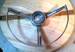 Used Oem Ford Steering Wheel Horn W/emblem C3MA-13A800-B 1963 Mercury SVM73. Fixed Price $85.00.