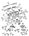 Genuine Mopar Steering Column Bracket Upper 55197264AE. Fixed Price $7.54.