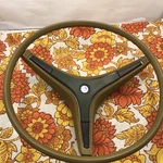 1971 1972 Dodge Charger Plymouth Satellite Road Runner Steering Wheel Green Tan. Fixed Price $206.25.