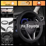 Personalized Black Auto Steering Wheel Cover For Cars - Custom Fit & Stylish. Fixed Price $35.99.