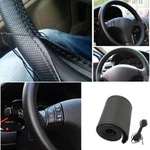 Diy Car Truck Leather Steering Wheel Cover With Needles And Thread Black. Fixed Price $9.47.