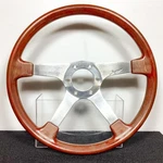 Izumi Wood Steering Wheel 36 Silver Spoke Vintage Jdm Rare Japan Authentic. Fixed Price $183.08.