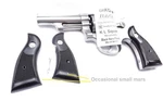 Dura Black Horn Grips Fit S&w Square Revolvers 10 15 64 66 686 New Refin. Fixed Price $31.90.