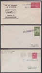 U.s. 1936-51. Naval Covers One Line Cancels (11), Destroyers. Fixed Price $14.02.
