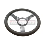 Gray Leather Half Wrap Banjo Chevy Gm Buick Pontiac Aluminum Steering Wheel. Fixed Price $262.11.