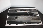 Mickey Thompson Oldsmobile 330-425 3285425 Vintage Finned Valve Covers (205). Fixed Price $275.00.