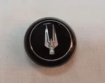 1959 Studebaker Hawk Horn Button Silver Black Background. Fixed Price $137.50.