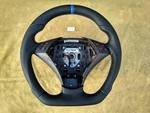 03-06 Bmw E60 E61 New Nappa Leather Ergonomic Inlays Flat Bottom Sw Blue Stripe. Fixed Price $299.00.