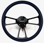 1974-1994 Gmc C-series Pick-up Truck Black Billet Steering Wheel Full Kit. Fixed Price $222.06.