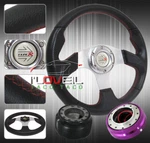 89-05 Eclipse 320MM 6 Bolt Steering Wheel + Quick Release Hub Adapter Button. Fixed Price $37.99.