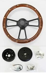 60-73 All Vw Volkswagen Beetle Bug Mahogany Wood On Black Steering Wheel 14". Fixed Price $230.93.