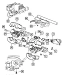 Genuine Mopar Steering Column Shroud LJ84DX9. Fixed Price $33.28.