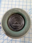 1967 1968 Mercury Cougar Aqua Steering Wheel Center Horn Button Pad Cap. Fixed Price $50.00.