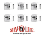 Silvolite Cast Pistons Set Of Ford 200 250 6-CYLINDER 1963-1983 .020 Bore. Fixed Price $142.50.