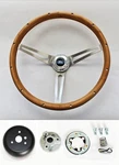 Torino Fairlane Ranchero Ltd Mustang Wood Walnut Steering Wheel 15" Ford Cap. Fixed Price $265.99.