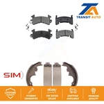 Front Rear Semi-metallic Brake Pads & Drum Shoe Kit For Chevrolet S10 Gmc Camaro. Fixed Price $48.70.