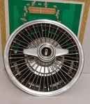 (1) 1965 Oldsmobile Cutlass F85 14" Hubcap Wheel Cover Two Bar Spinner Oem. Fixed Price $120.00.