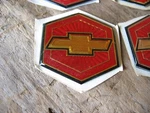 Nos Gm 1978-1979 El Camino Malibu Bowtie Grill Emblem Red 340315. Fixed Price $89.99.