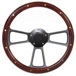 Ford Hot Rod, Rat Car, Truck W/gm Column Wood Steering Wheel Black Billet. Fixed Price $217.93.